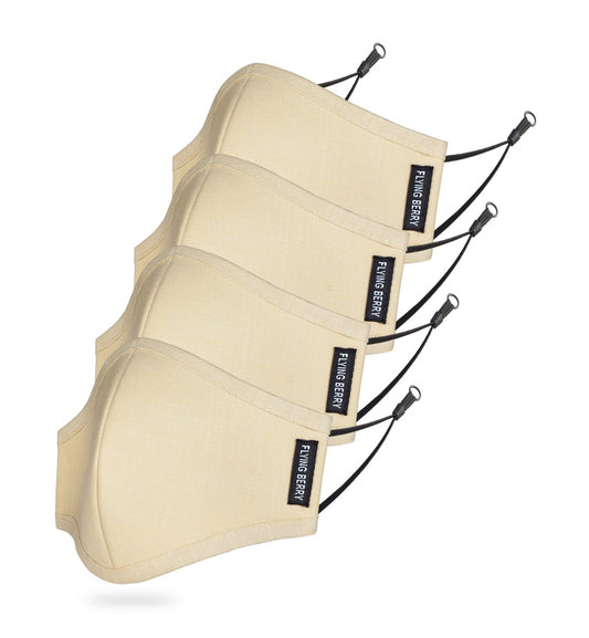 FLYING BERRY Linen N95 Anti Pollution Face Mask, Washable & Reusable