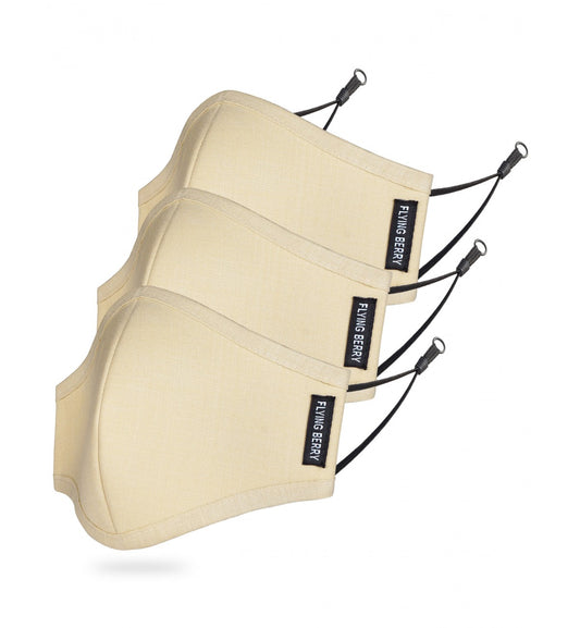 FLYING BERRY Linen N95 Anti Pollution Washable Face Mask