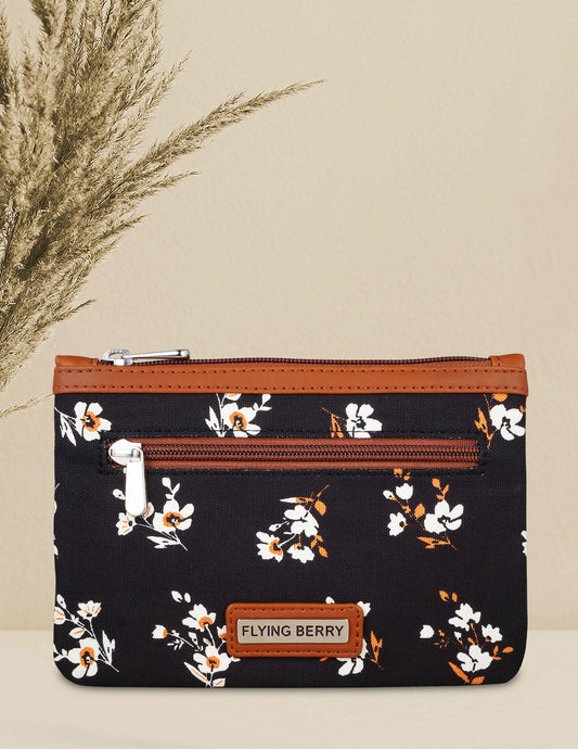 FLYING BERRY Printed Handicraft Leather Pouch