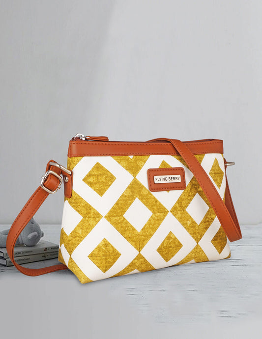 FLYING BERRY Women's Vegan Leather Sling Bag